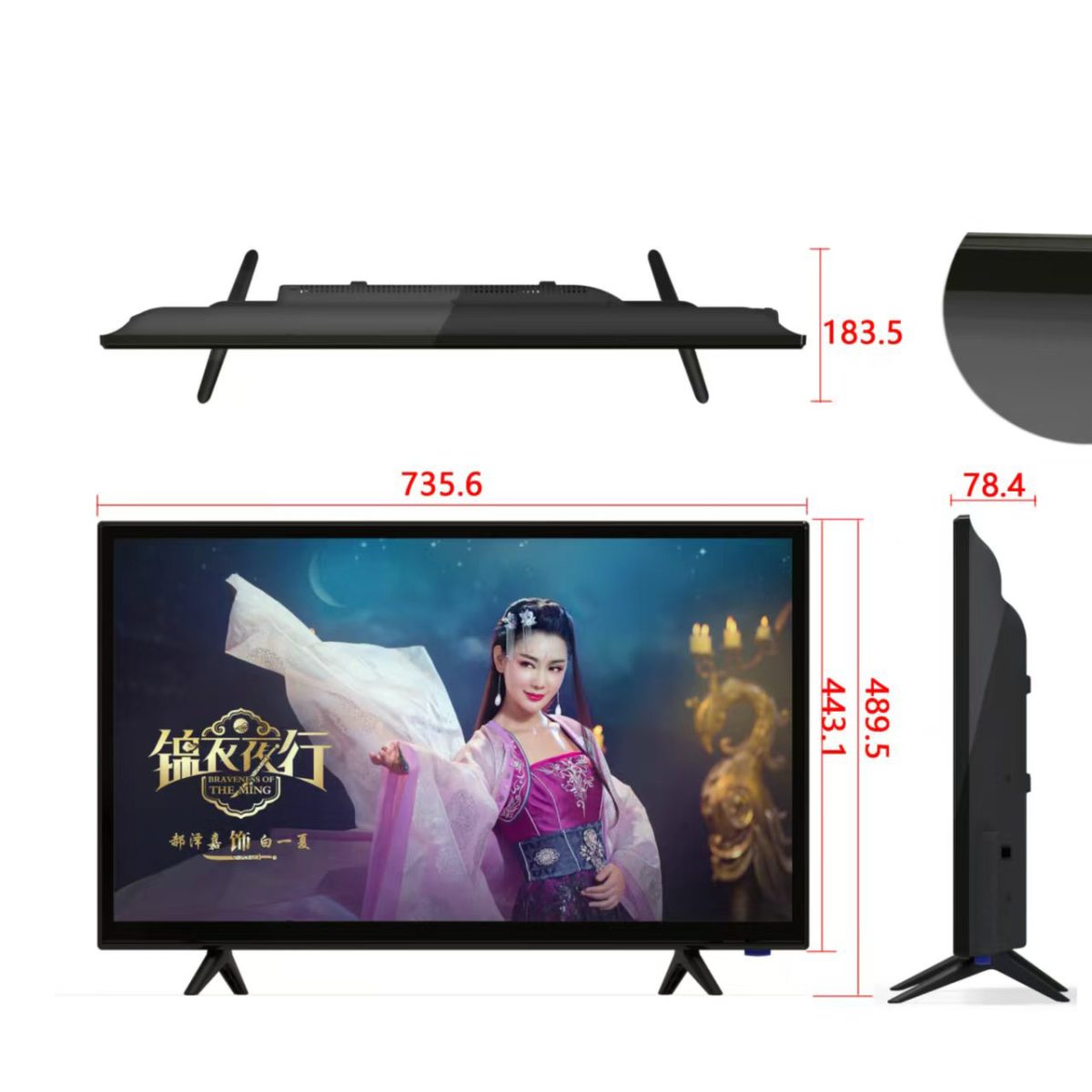 factory customized 32" lcd smart tv intelligence television wholesale