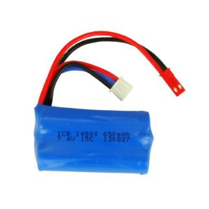 650mah 7.4v 15c jst 14500 battery for syma f1 br6802 7014 rc helicopter boat