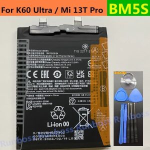 5000mah bm5s battery for k60 ultra / k60 extreme edition /13t pro mobile phone