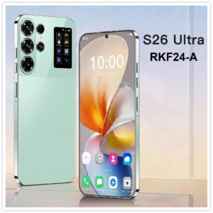 S26 Ultra RKF24-A 4G smartphone with 6.6-inch mid-hole display, 3GB RAM, 16GB ROM, 3800mAh battery, external touch pen, front view showing full screen and design
