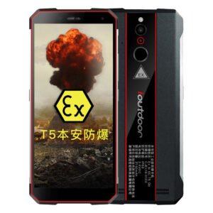 ioutdoor W1 customized rugged smartphone, front and back combo view showing the 5.7 inch display and the rear camera module with durable housing